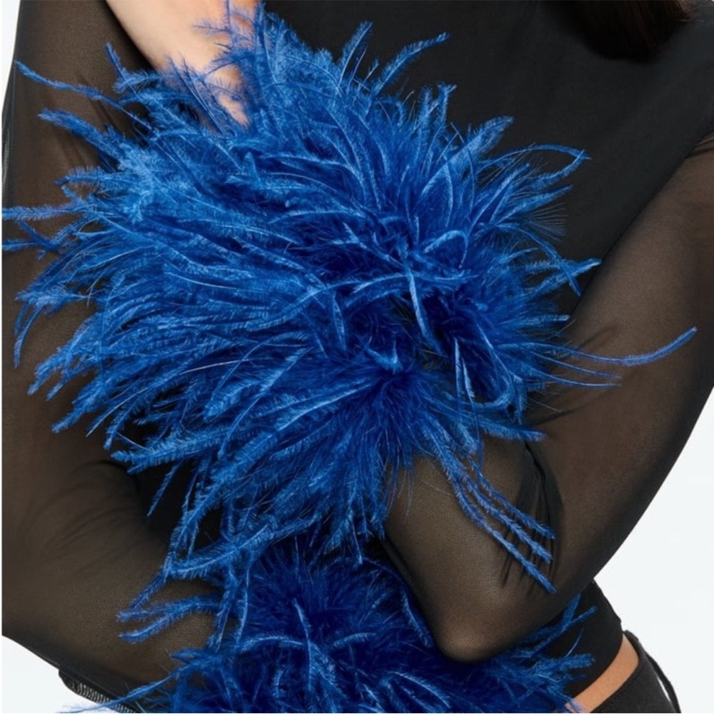 Alice + Olivia Delaina Feather Top - Picture 4 of 11
